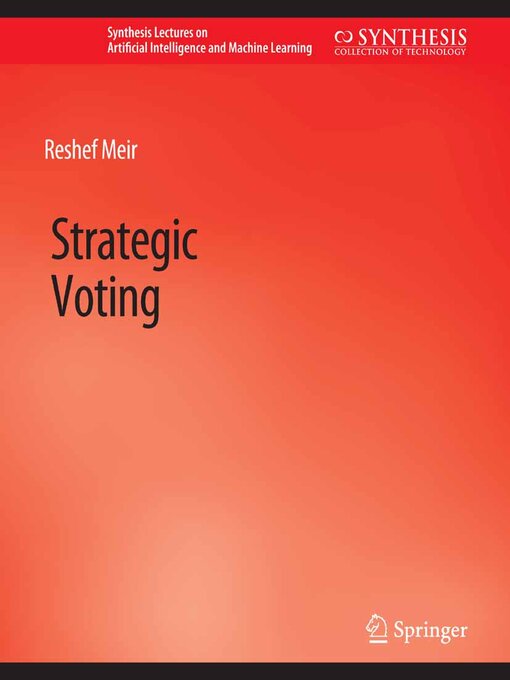 Title details for Strategic Voting by Reshef Meir - Available